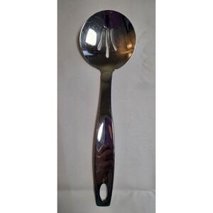 Oneida Stainless 18/8 Glossy Flatware Serving Spoon Slotted